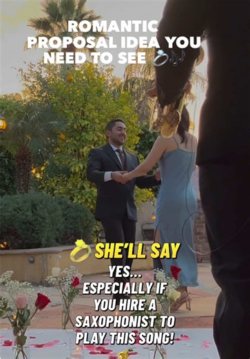 Emotive Proposal Scene with Saxophone Music
