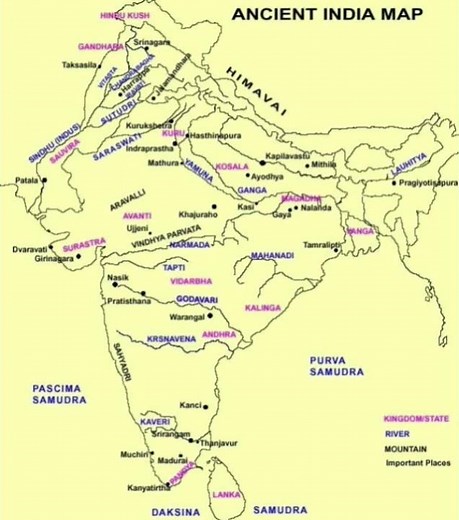 ancient India map