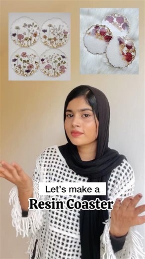 Create something beautiful with your own hands | DIY resin coaster #diy #resinart #shorts #craft