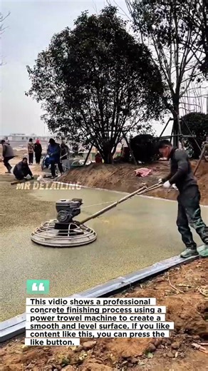 Perfect Concrete Finishing – Power Trowel Smoothing Process