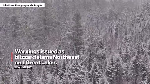 Warnings issued as blizzard slams Northeast and Great Lakes