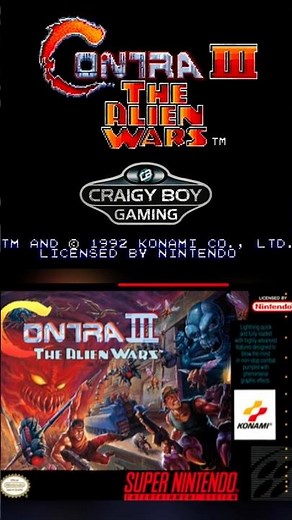 Contra III SNES Gameplay – Legendary Action! #Contra #snesgames #konami #retrogamingfun #gaming