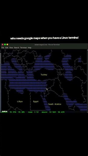 Who needs Google Maps when you have Linux terminal 🥱 #linuxcommandlinetutorial