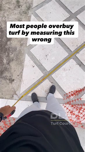 DLS Turf Courts on Instagram: "Here’s the easiest way to measure turf and pavers when using 24” x 24” pavers in a diamond pattern. Start by measuring the full area first. In this case, 20 x 15 = 300 square feet total. Each 24” x 24” paver equals 4 square feet, even when installed on a diamond. Count how many pavers you’re using and multiply by 4. Now subtract the paver square footage from the total area. What’s left is the exact amount of artificial turf you need between the pavers. This method 