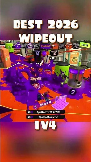 Splat Roller 1v4 Clutch in Splatoon 3 #shorts #splatoon #splatoon3