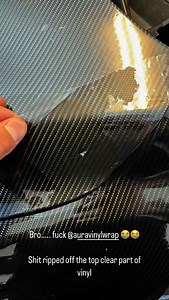 Always use masking tape on adjacent panels so vinyl doesn’t stick to itself. If you have a big piece of overlap you risk damaging the vinyl when you peel it off | Aura Premium Vinyl Wrap