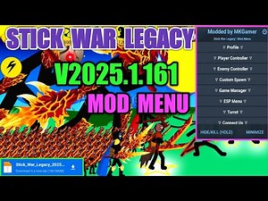 Stick War Legacy MOD MENU v2025.1.161 – Unlimited Everything 2025!
