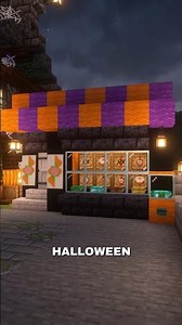 Halloween Candy Store! #minecraft #mctutorial #minecraftbuilding