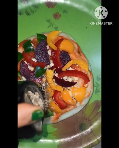 Veg pizza🍕🍕🍕 👍👌