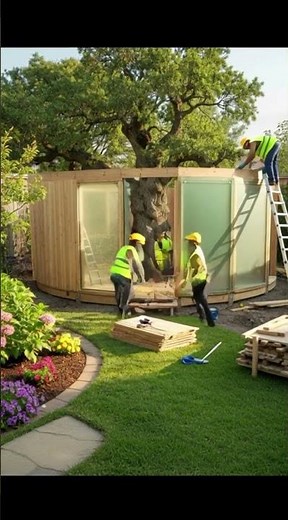 Modern Treehouse Build Timelapse | Amazing Wooden Treehouse Around a Giant Oak Tree