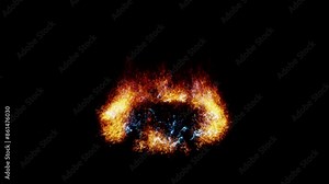 fire electric spark effect loop animation
