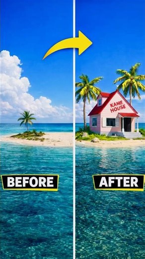 Anime Fan Built KAME HOUSE in Real Life(Full timelapse) #dragonball #construction #build