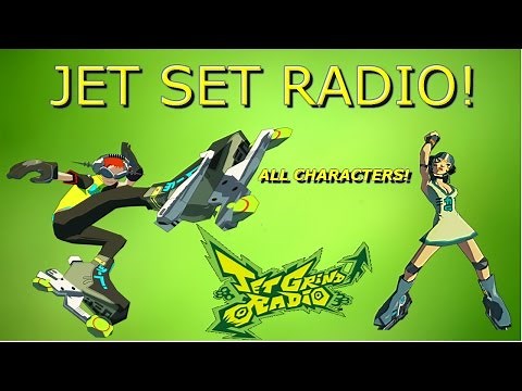 Jet Set Radio Hd and Jet Set Radio Future All character Stats comparison HD