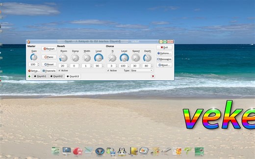 推荐fluidsynth GUI前端应用程序qsynth