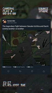 The legendary Fight between Sasuke Uchiha and Itachi Uchiha 🫯