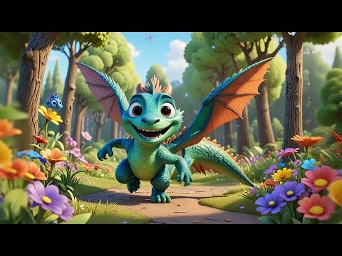 Four Dancing Dragons Wiggle and Twirl | Fun Dragon Song for Kids | Nursery Rhymes and Action Songs