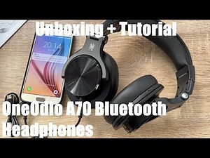 OneOdio A70 Bluetooth Over Ear Headphones, Studio Headphones with Shareport Unboxing & instructions