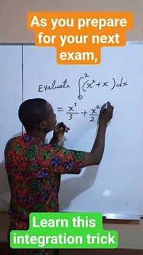 DEFINITE INTEGRALS/CALCULUS/QUICK MATHS #maths #mathematics #exam #azsciencetv