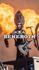 And here is the winner of our recent video voting: Mighty Behemoth from Gdańsk, Poland, leveling Wacken Open Air 2022 upon Harder Stage at sundown! 🤘🔥 Featured songs: Ov Fire and the Void, Conquer All, Bartzabel This way: https://www.youtube.com/watch?v=KbvopHPw80c #wackenopenair #woa #rainorshine #fasterharderlouder #holyland #woa2022 #behemoth #blackmetal #nergal | Wacken Open Air