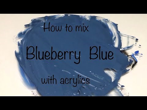How To Make Blueberry Color | Acrylics | Color Mixing Tutorial #5