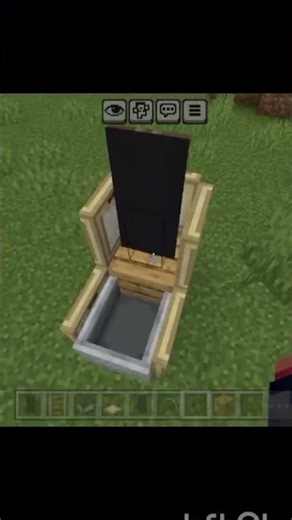 minecraft working chair tutorial video 🪑