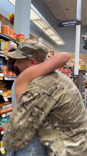 Soldier returns home from deployment to surprise his wife 🥹 #couple #family #fblifestyle | Jamie and Blake