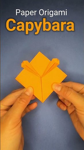 HOW TO MAKE A PAPER ORIGAMI CAPYBARA | DIY PAPER CAPYBARA #homemadepapercraft #diy