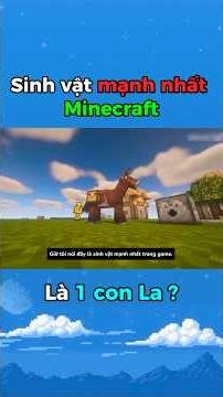 Is the strongest creature in Minecraft a mule? 🐴 #shorts #minecraft