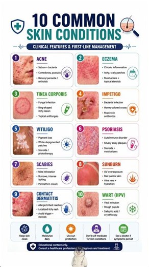 10 Common Skin Conditions You Should Never Ignore | Early Signs Explained