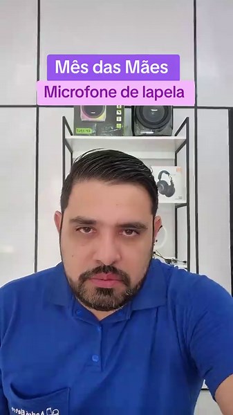 Microfone de lapela Paining duplo com redução de ruído
