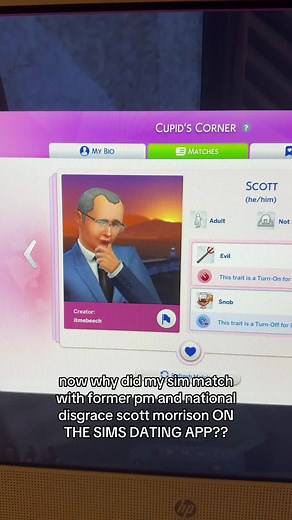Dating Sim Goes Awry: Scott Morrison Connection in The Sims