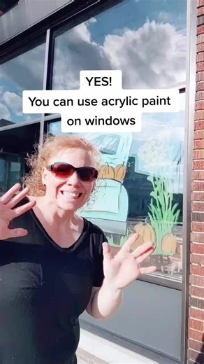 Window Painting with Acrylic | Watch Full Video on YouTube