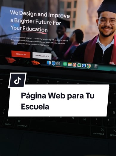 Transforma tu escuela o curso en una experiencia profesional 🌐 Diseño web educativo enfocado en generar inscripciones reales. 📲 Agenda tu página hoy. #diseñoweb #paginaweb #escuelasonline #wordpress #emprendedores