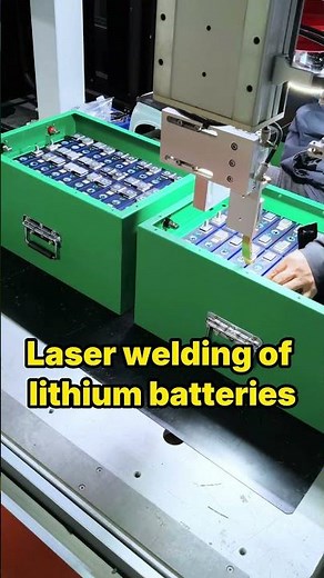 #lithiumbattery #ctsbatteryLithium Battery Laser Welding in Action | EV Battery Pack Manufacturing