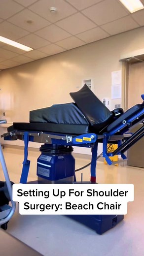 This is how I position you for shoulder surgery. #beachchair #shouldersurgery #orthopedicsurgery #surgeonsoftiktok #drchrisraynor