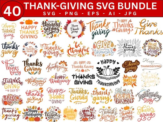Thanksgiving SVG Bundle: German Sayings, Thankful Quotes (digital Download) - Etsy