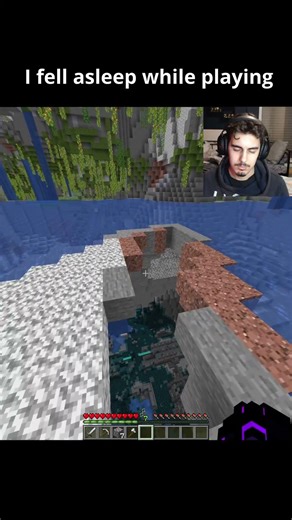 I Fell Asleep While Playing #minecraft #shorts