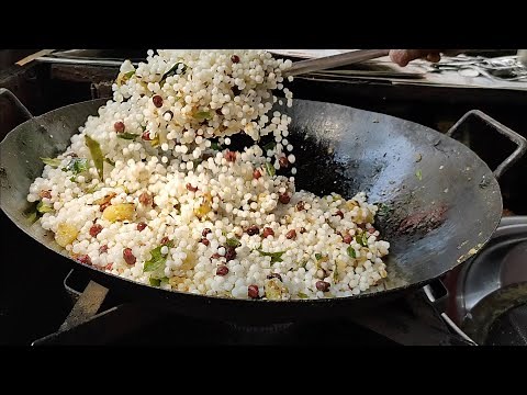 Authentic Sabudana Khichdi | Maharashtrian Breakfast Dish | Indian Street Food