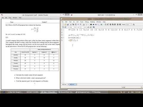 MATLAB - 11 - Arithmetic Operations On Arrays - Part 2