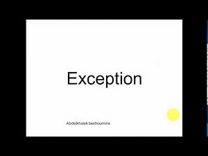 Exception Plsql Darija_ الدارجة