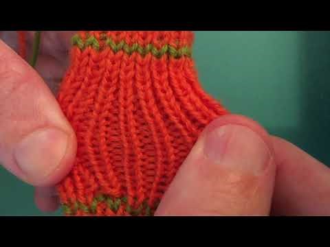 Combination 1x1 Ribbing In The Round Tutorial