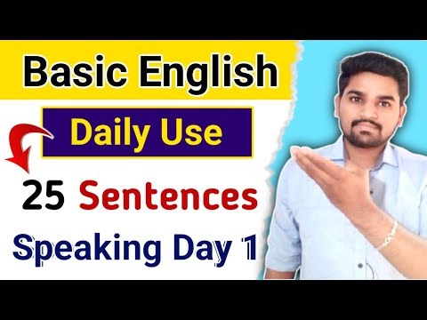 English Speaking Practice Day 1 | 25 Daily Use English Sentences with Gujarati