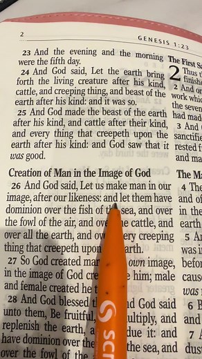 Saturday, 3rd January, 2026. GENESIS 1:26 And God said, Let us make man in our image, after our likeness: and let them have dominion over the fish of the sea, and over the fowl of the air, and over the cattle, and over all the earth, and over every creeping thing that creepeth upon the earth. #Jesus #Genesis #bible #godsword