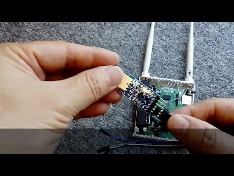 Connect to OYE 001 WiFi router serial console using USB to TTL module