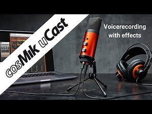 voicerecording with effects with cosMik uCast & the inTone 2 ESI edition
