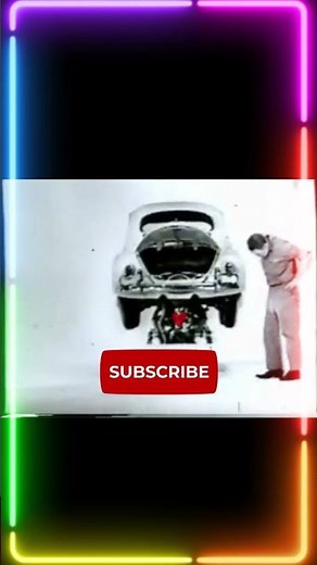 AMAZING! ONLY 4 BOLTS TO TAKE OUT A WV BEETLES ENGINE #shortvideo #automobile #retro