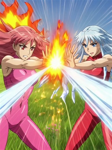 Two queens. Two elements. One battlefield. When the Fire Princess ignites the sky and the Ice Princess freezes the earth beneath her feet, the world trembles between flame and frost. Every strike melts steel. Every counterattack cracks the air itself. Who reigns when heat collides with absolute zero? #FirePrincess #IcePrincess #anime #fyp #EpicShowdown