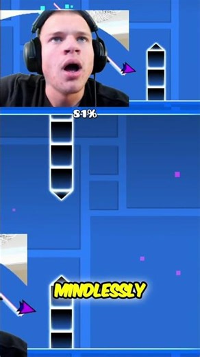 Jynxzi Reacts to Impossible Geometry Dash Level #shorts