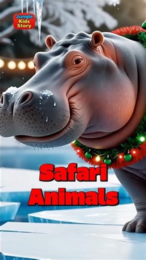 Hippo, Rhino, Crocodile & Leopard Sounds! 🦛🦏🐊🐆 | Safari Sounds #shorts