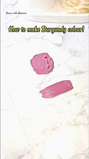 Burgundy colour✨ Ep: 2 | Paint Mixing Tutorial | Color Mixing | #shorts #painting #paint #art